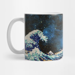 The Great Wave - Hokusai - Pixel Galaxy Mug